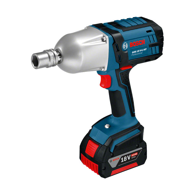 Аккумуляторный ударный гайковерт GDS 18 V-LI HT, 2 акк 4.0,ЗУ, L-B 06019B1303