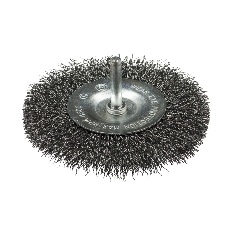 Щетка дисковая, гофрированная для дрелей № 154 ПрофОснастка Мастер хв 6 мм D75 мм RPM 4500 S 0,3