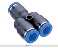 Фитинг Pegas SPY08 Y-образный трубка 8мм пластитеский 5702