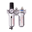 KING TONY Фильтр влагоотделитель с редуктором и лубрикатор 1/4 дюйма, 1750 л/мин, 10 бар 799A0-23C